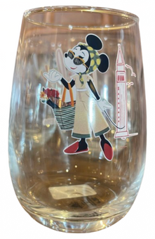 Disney Parks Epcot World Italy Minnie Mouse Wine Glass New With Tag