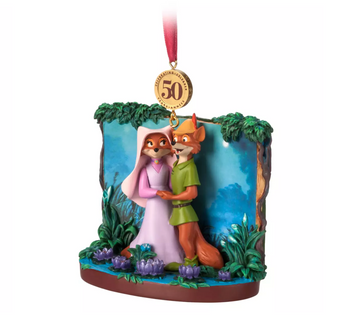 Disney 50th Robin Hood Legacy Sketchbook Christmas Tree Ornament New with Tag