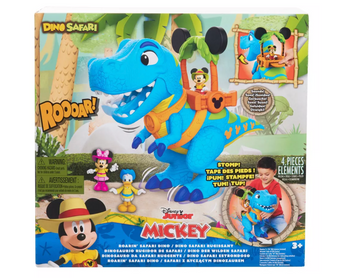 Disney Junior Mickey Minnie Donald Roarin Safari Dino Toy Set New with Box