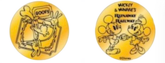 Disney Hollywood Celebrity 5&10 Runaway Railway Goofy Collectible Medallion New