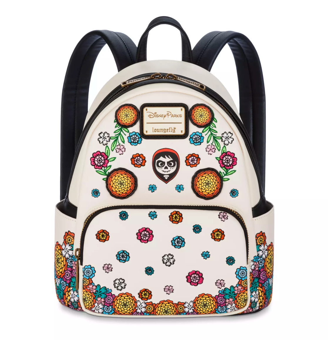 Disney Parks Pixar Coco Floral Miguel Loungefly Mini Backpack New with Tag