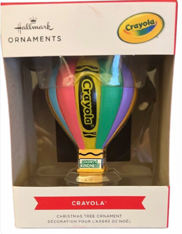 Hallmark Crayola Color of Kindness Air Balloon Christmas Ornament New with Box