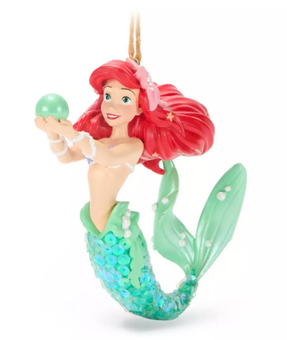 Disney Parks Ariel Figural The Little Mermaid Christmas Ornament New With Tag