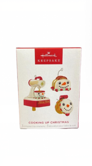 Hallmark 2025 Keepsake Mini Cooking Up Christmas Ornament Set of 3 New with Box