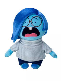 Disney Parks Sadness Plush – Inside Out 2 – Small 11'' New with Tags