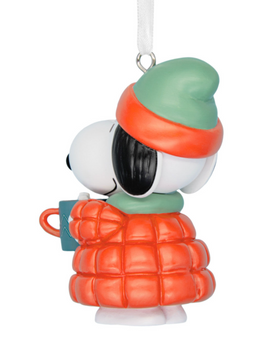 Hallmark Peanuts Snoopy With Hot Cocoa Christmas Ornament New With Box