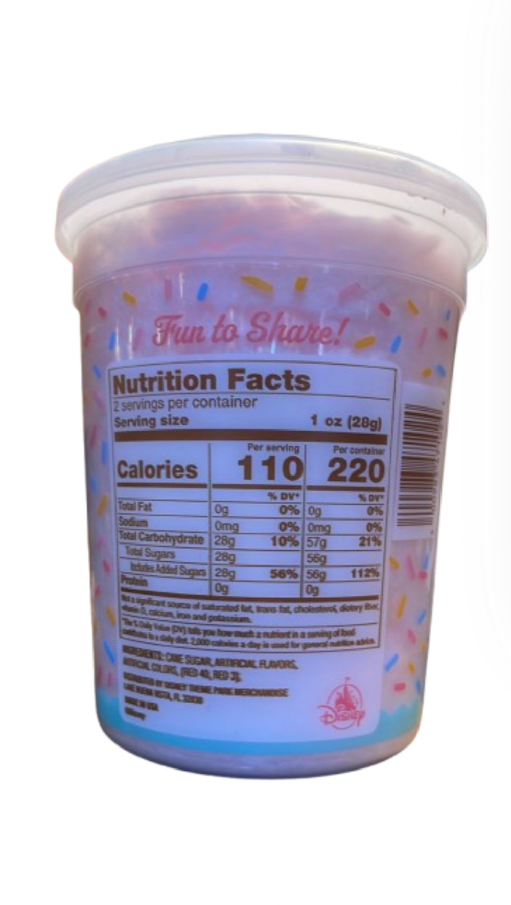 Disney Parks Munchlings Lotso Strawberry and Vanilla Cotton Candy New