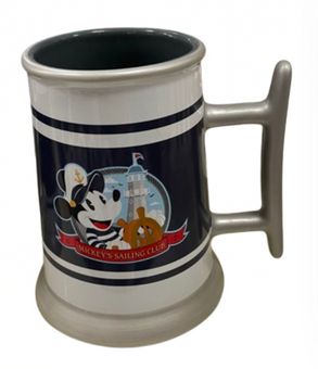 Disney Parks Yacht Club Resort Mickey Mouse Sailing Coffee Mug New with Tag