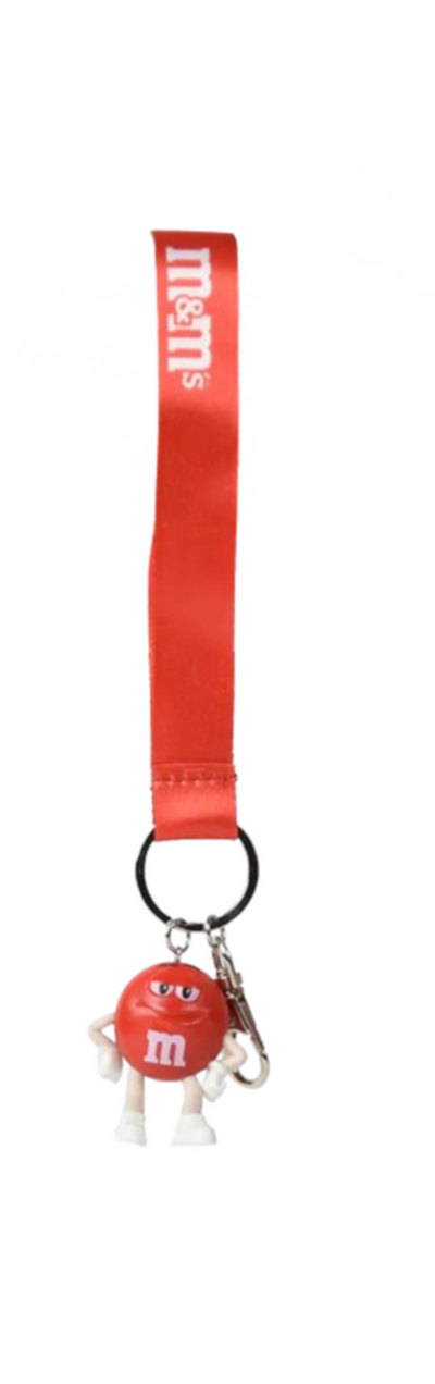 M&M's World Red Keychain with Fabric Loop New with Tag