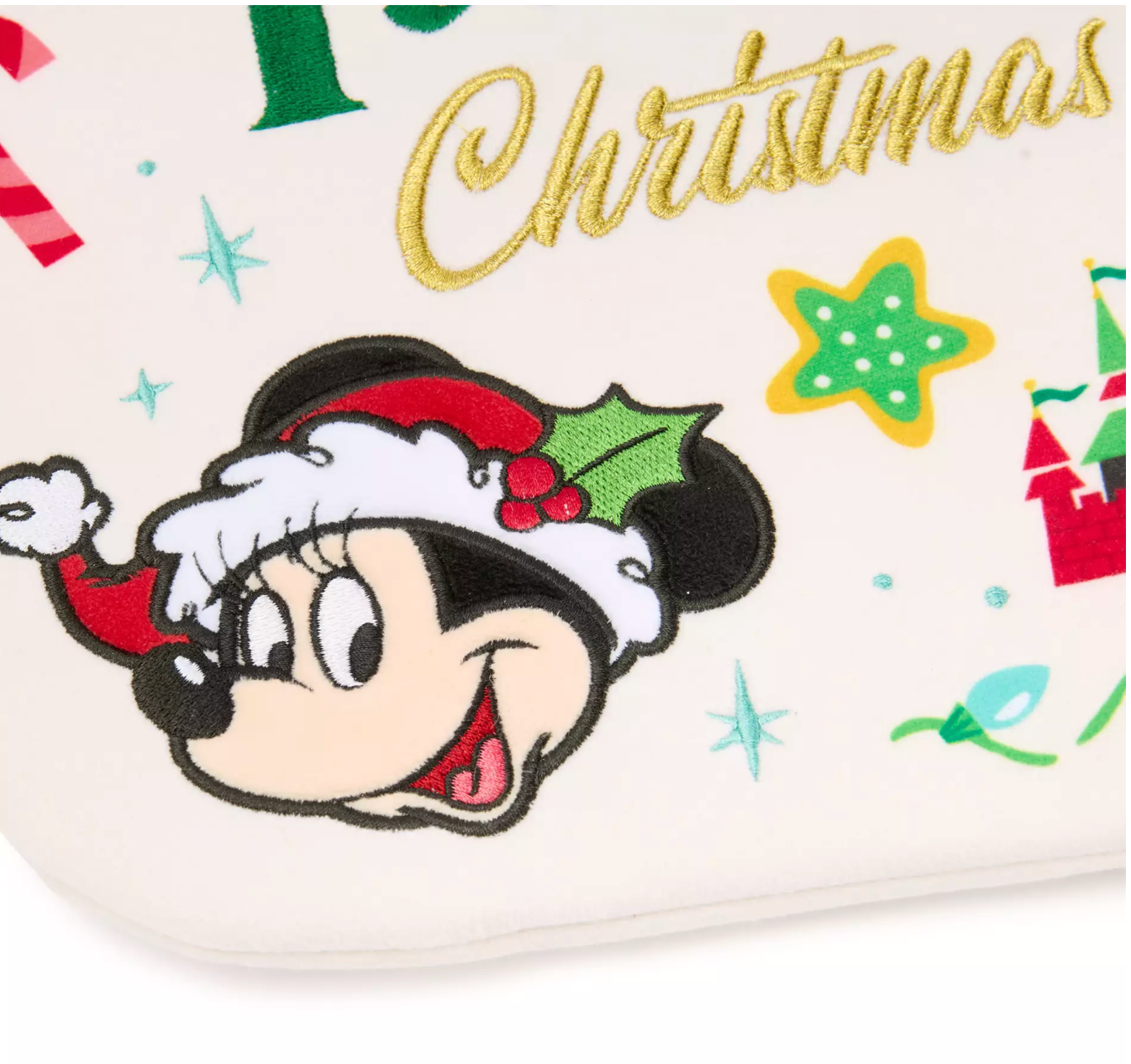 Disney Parks Santa Mickey Mouse Minnie My 1st Christmas Holiday Stocking Baby