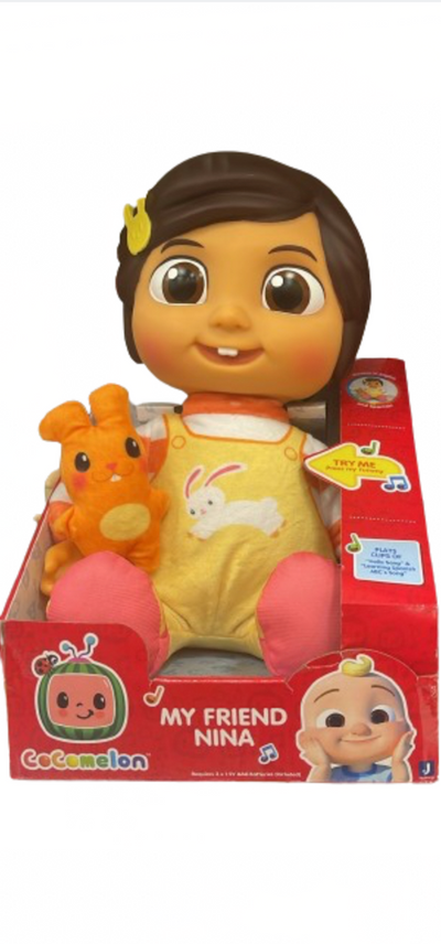 CoComelon My Friend Nina Plush Singing Doll New with Box