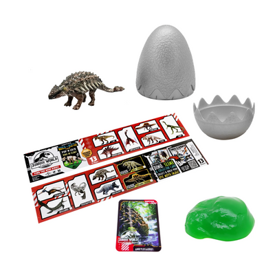 Jurassic World Rebirth Captivz Slime Egg Dinosaur Collectible Flocked Mystery