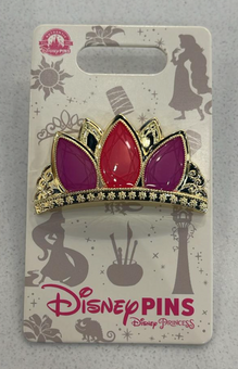 Disney Parks Princess Rapunzel Crown Pin New with Card