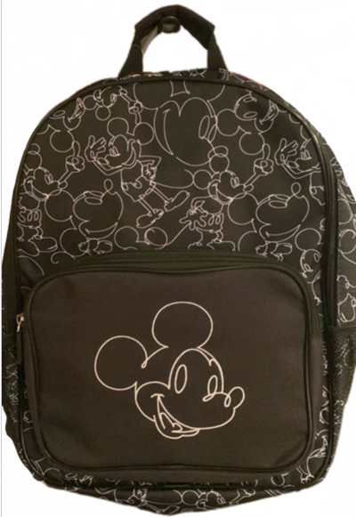 Disney Parks Black Figures Mickey Mouse Backpack New with Tag