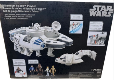 Disney Star Wars Millennium Falcon Playset Toybox Action Figure Toybox Han Solo