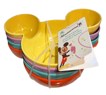 Disney Parks Mousewares Mickey Mouse Bowls Set of 4 New with Tag