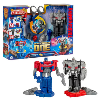 Transformers One Optimus vs Megatron Robot Battlers Action Figure Set Toy New