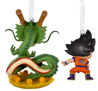 Hallmark Funko Pop Dragon Ball Shenron & Goku Christmas Ornament New With Box