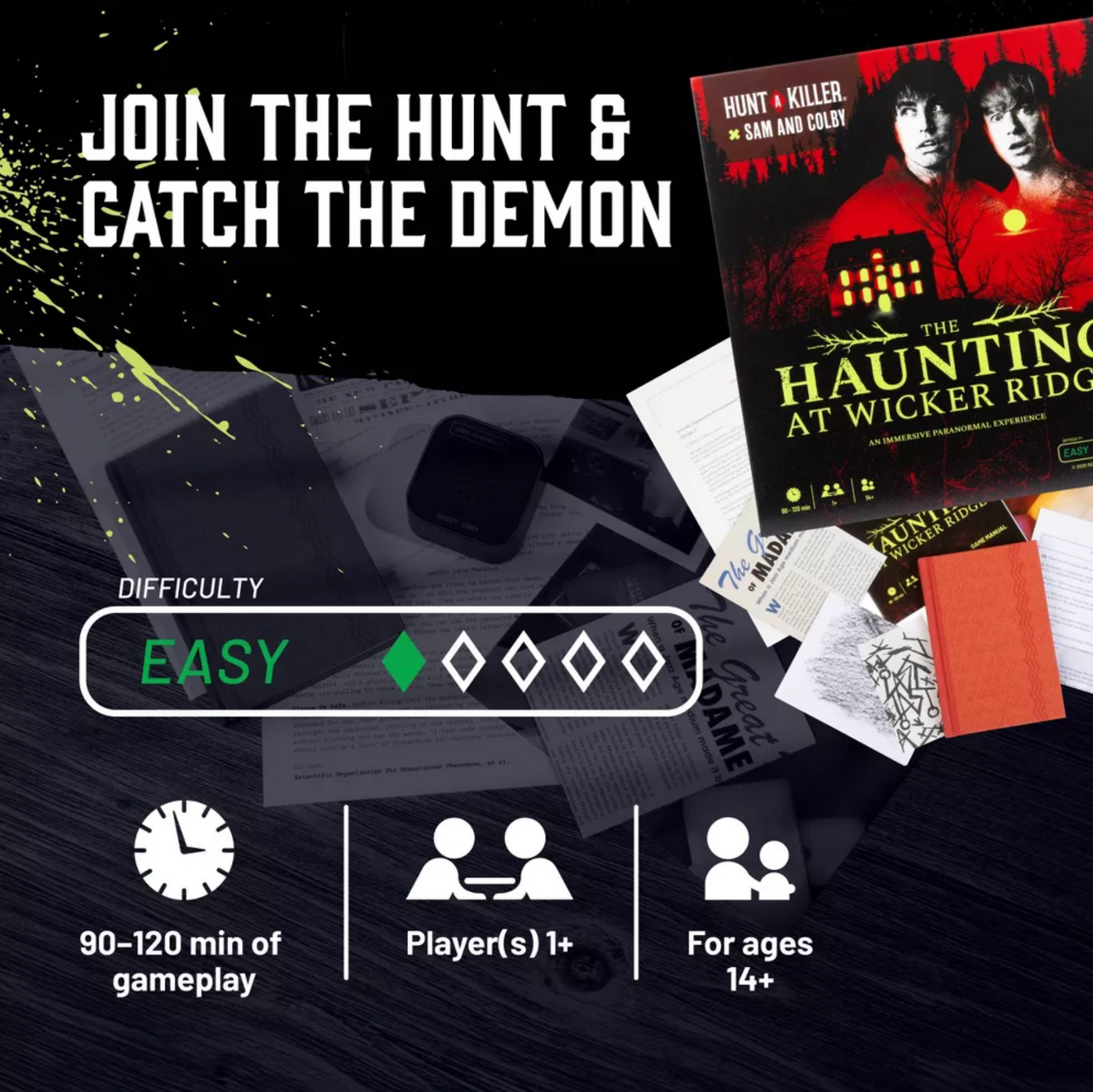 Hunt A Killer x Sam and Colby The Haunting at Wicker Ridge Board Game New