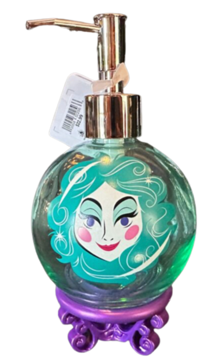 Disney Parks The Haunted Mansion Madame Leota Glass Soap Dispenser New With Tag