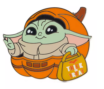 Disney Parks Grogu Trick or Treat Pin Star Wars Mandalorian Grogu New With Card