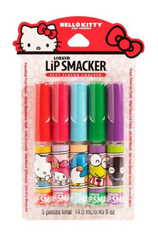Lip Smacker Hello Kitty Liquid Lip Makeup Party Pack - Dark Pink New With Box