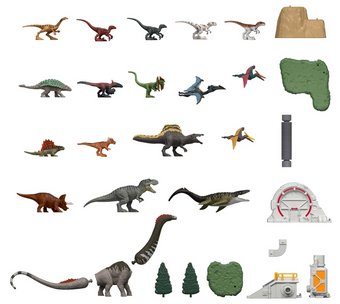 Mattel Jurassic World Rebirth Advent Calendar 24 Days of Dinosaur Toy Surprises
