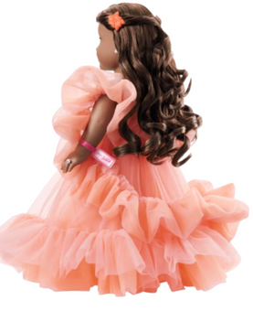 American Girl Peaches ’n Cream Barbie Collector Dark Brown Hair Doll New w Box