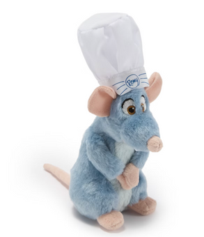 Disney Parks Chef Remy Magnetic Shoulder Soft Toy Ratatouille Plush New with Tag