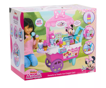 Disney Junior Minnie Sweets & Treats Ice Cream Cart Toy New with Box