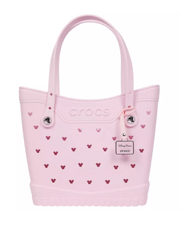 Disney Parks Mickey Mouse Icon Tote Bag by Crocs Pink New With Tag