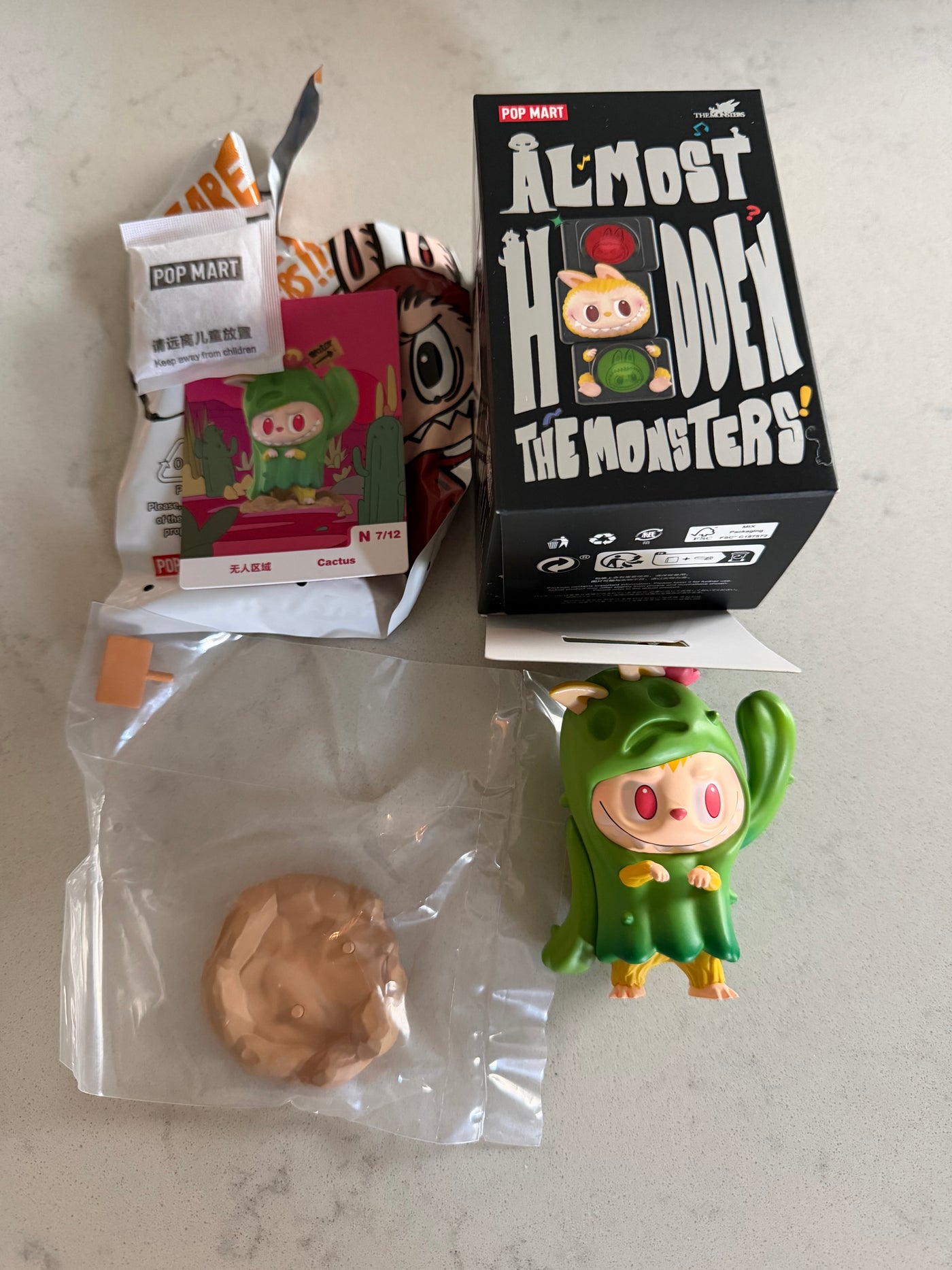 Pop Mart Labubu The Monsters Almost Hidden Cactus Figure USA SELLER New