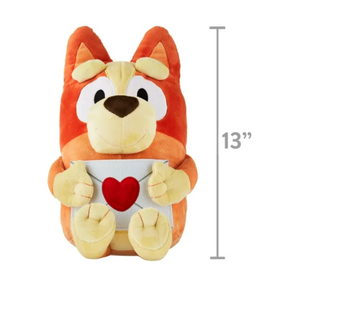Valentine 2024 Bluey Friends Bingo with Heart Large 17inc Plush New with Tag