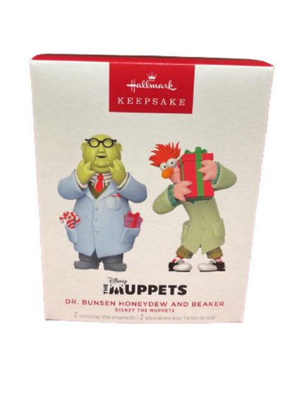 Hallmark 2023 Keepsake Muppets Dr. Bunsen Honeydew and Beaker Ornaments New Box