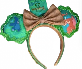 Disney Parks 25th Tarzan Tantor Terk Loungefly Headband for Adult New with Tag