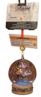 Disney Parks Sketchbook Legacy Inside Out Globe Christmas Ornament New With Tag
