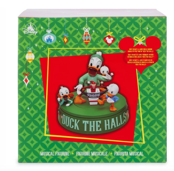 Disney Parks Donald Duck and Nephews Musical Holiday Figure New With Box