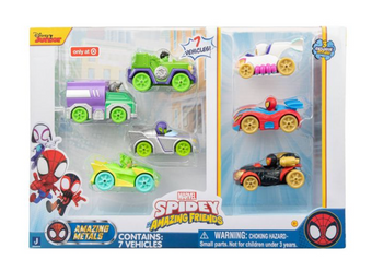 Disney Spidey & His Amazing Friends Amazing Metals Diecast Vehicles New With Box