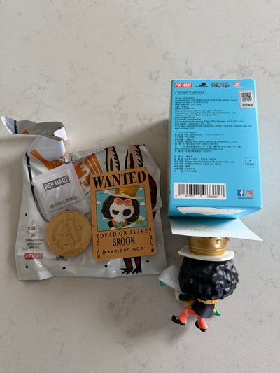 Pop Mart Labubu The Monsters x One Piece Brook Figure USA SELLER New with Box