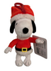 Peanuts Santa Snoopy Christmas Plush Keychain New with Tag