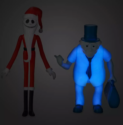 Disney Parks Santa Jack Skellington and Phineas Action Figure Set New With Tag