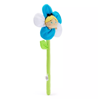 Disney Parks Bendable White Blue Flower Alice in Wonderland Plush New with Tag