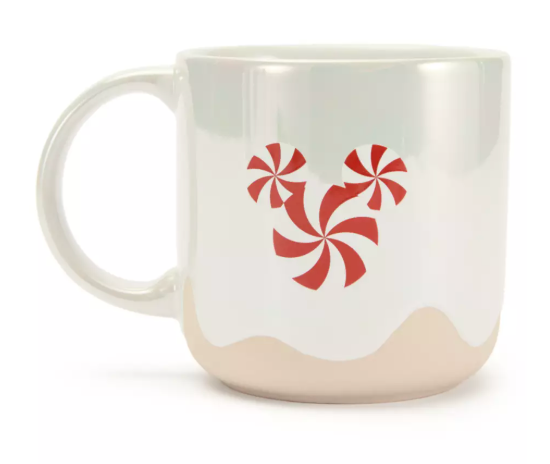 Disney Parks Mickey Mouse Icon Home Peppermint Swirl Coffee Mug Holiday New Tag