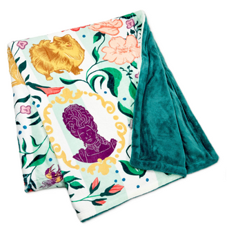 Hallmark Bridgerton Ton Silhouettes on Floral Blanket, 50x60 New With Tag