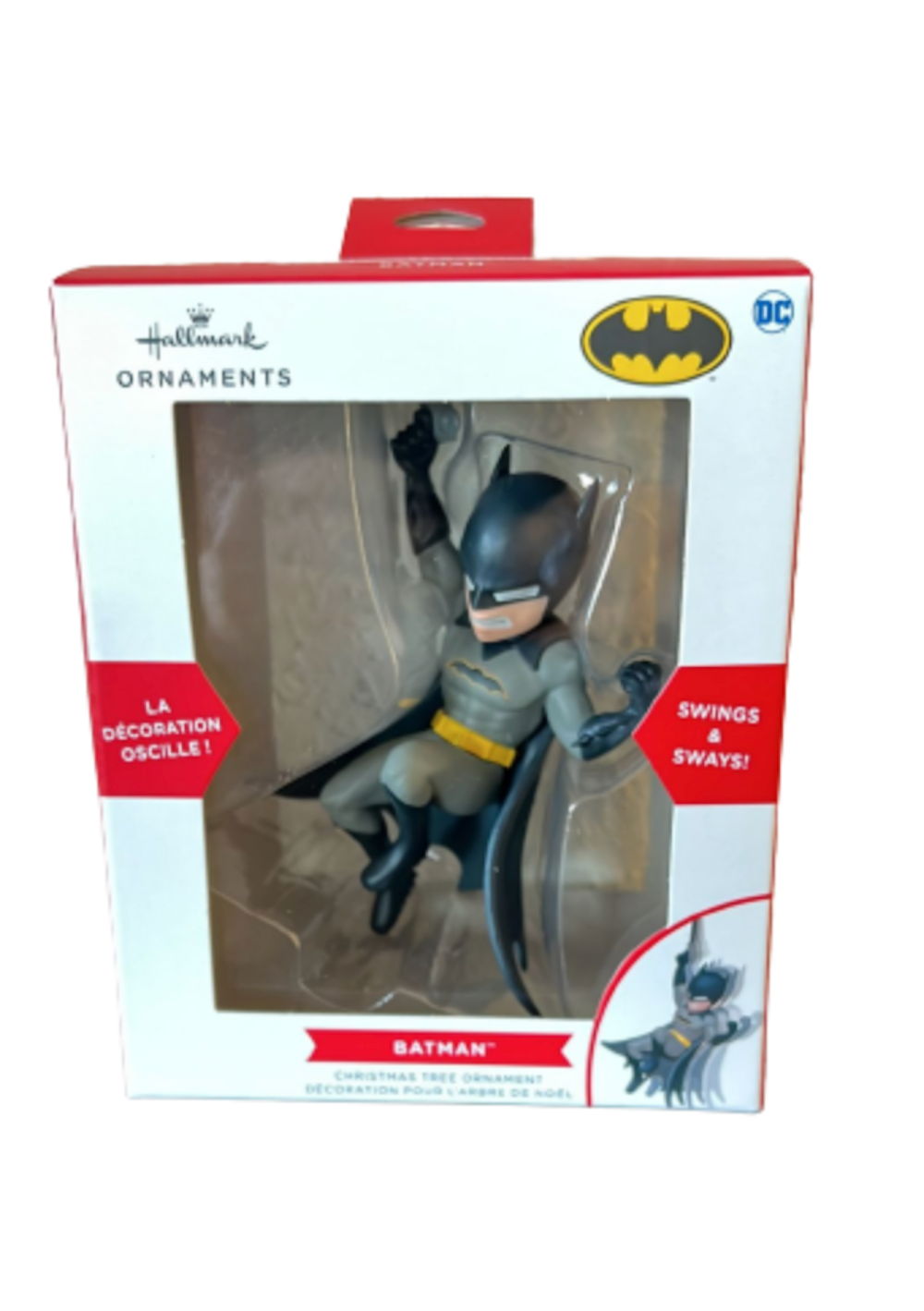 Hallmark DC Batman Swings and Sways Christmas Ornament New with Box