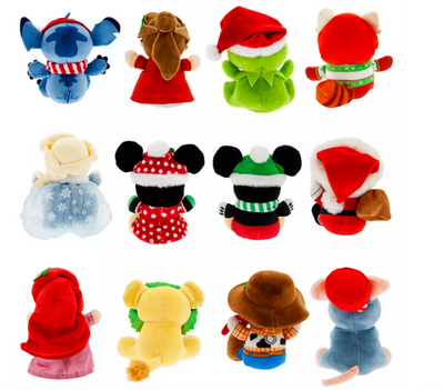 Disney Parks Wishables Plush Holiday Countdown 12 Days to Christmas Calendar New
