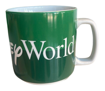 Disney Parks Walt Disney World Logo Mania Green Coffee Mug New With Tag