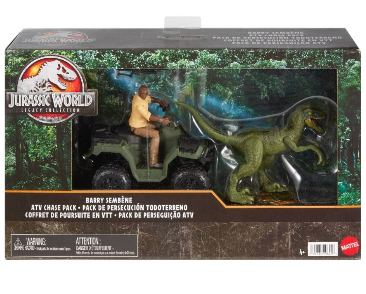 Jurassic World Barry Sembène ATV Chase Toy Vehicle Pack Toy New With Box