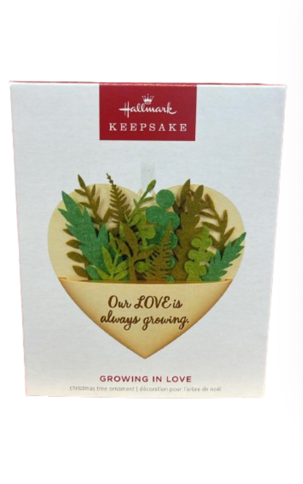 Hallmark Keepsake 2024 Growing In Love Metal & Fabric Christmas Ornament New Box