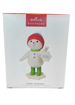 Hallmark 2023 Keepsake Sweet Snowman Christmas Ornament New with Box